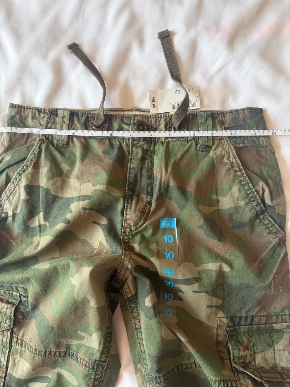The Children's Place Green Camo Cargo Sweatpants